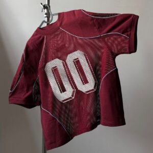 Burgundy 00 Mesh Jersey Tee