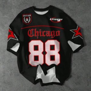 Chicago 88 Black Jersey Tee