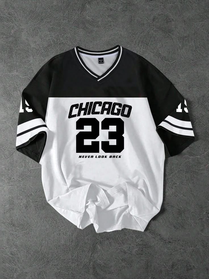 Chicago 23 V-Neck Jersey Tee