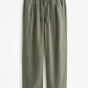 Olive Green Drawstring Pants