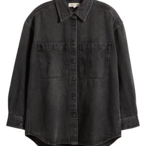 Faded Black Denim Shirt