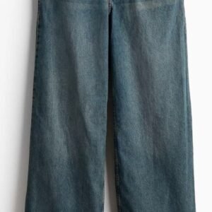 Medium Blue Wide-Leg Jeans
