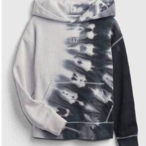 Black & White Tie-Dye Hoodie
