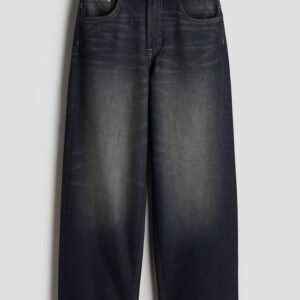 Dark Wash Wide-Leg Jeans
